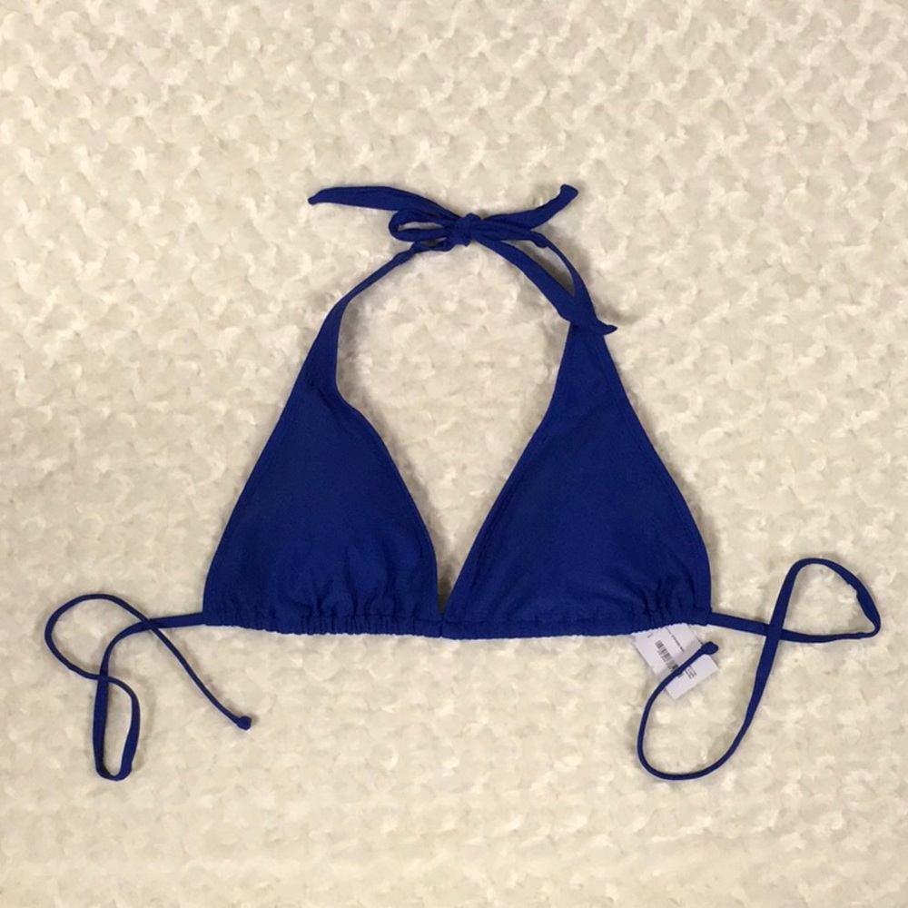 New Royal Blue Bikini Top Triangle Style XL